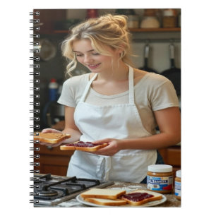 Erdnussbutter-und-Gelee-Sandwich individuell Notizblock