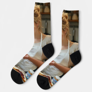 Erdnussbutter und Gelee Sandwich individuell Socken