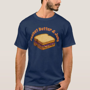 Erdnussbutter- und Gelee-Sandwich-Vorlage T-Shirt