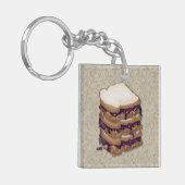 Erdnussbutter-und Gelee-Sandwiche Schlüsselanhänger (Vorderseite links)