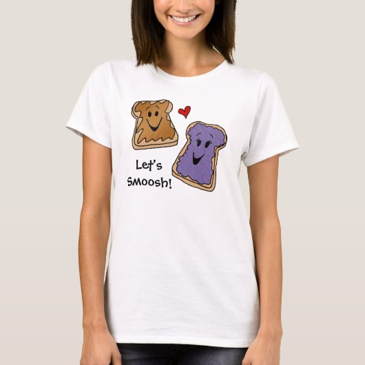 Erdnussbutter und Gelee Smoosh T - Shirt (Vorderseite)