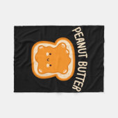 Erdnussbutter und Gelee Zwillings-Beste-Freund-Paa Fleecedecke (Vorderseite (Horizontal))