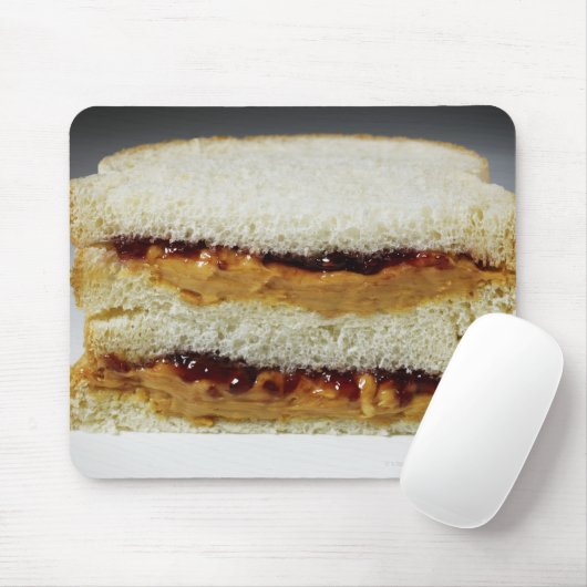 Erdnussbutter und Geleebuch. Mousepad (Mit Mouse)