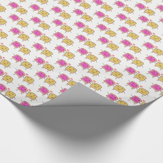 Erdnussbutter und geliert geschenkpapier (Ecke)