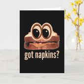 Erdnussbutter und Jelly Got Napkins? Karte (Gelbe Blume)