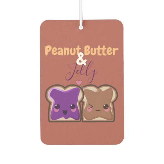 Erdnussbutter und Jelly-Liebe Autolufterfrischer (Vorderseite)
