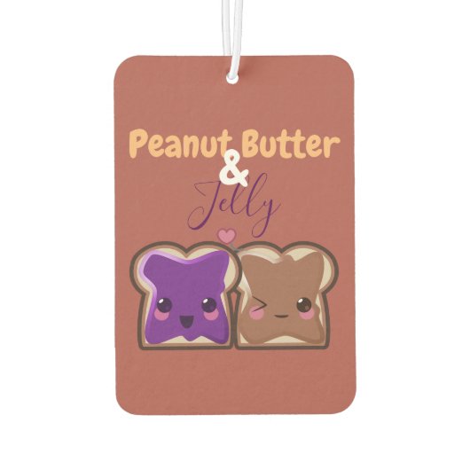 Erdnussbutter und Jelly-Liebe Autolufterfrischer (Rückseite)