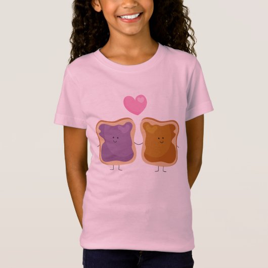Erdnussbutter und Jelly-Liebe-T - Shirt (Vorderseite)