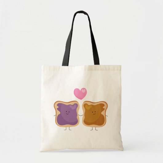 Erdnussbutter und Jelly-Liebe-Tote-Tasche Tragetasche (Vorne)