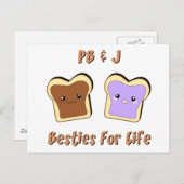 Erdnussbutter und Jelly Postkarte (Vorne/Hinten)