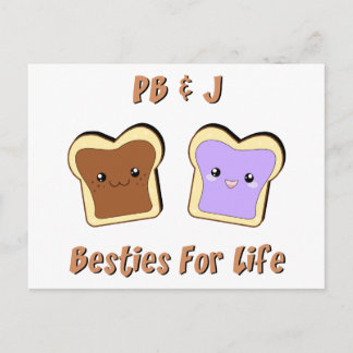 Erdnussbutter und Jelly Postkarte