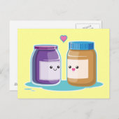 Erdnussbutter und Jelly Postkarte (Vorne/Hinten)