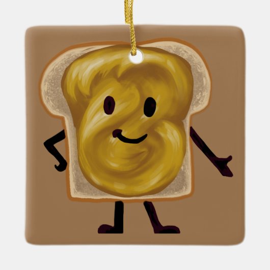 Erdnussbutter und Jelly Sandwich-Buddies Keramikornament (Vorderseite)