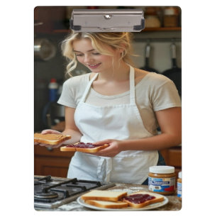 Erdnussbutter-und-Jelly-Sandwich individuell Klemmbrett