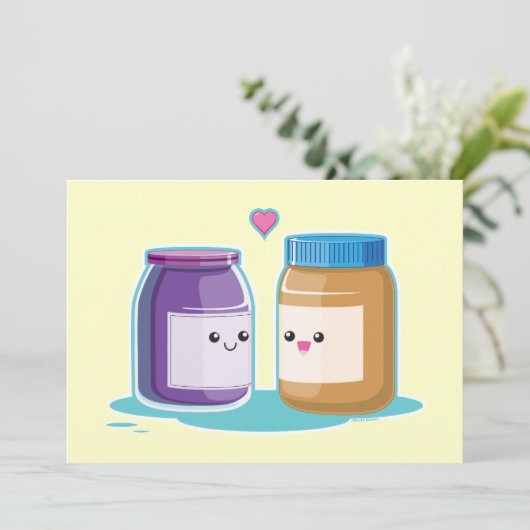 Erdnussbutter und Jelly Save The Date (Stehend Vorderseite)