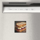 Erdnussbutter- und Traubengelee-Sandwich Magnet (In Situ (Geschirrspüler))
