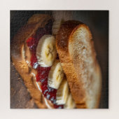 Erdnussbutter- und Traubengelee-Sandwich Puzzle (Horizontal)