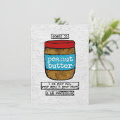 Erdnussbutterkarte - Funny Food Karte (Stehend Vorderseite)