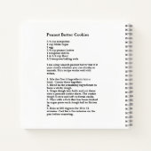 Erdnussbutterkekse Notizblock (Rückseite)