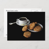 Erdnussbutterkekse Postkarte (Vorne/Hinten)