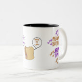 Erdnussbutterzeit Zweifarbige Tasse (VorderseiteRechts)