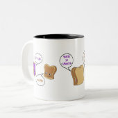 Erdnussbutterzeit Zweifarbige Tasse (Vorderseite Links)