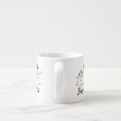 Erdnüsse | 3 Person Snowman Espressotasse (Rückseite)