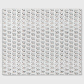 Erdnüsse | 3 Person Snowman Geschenkpapier (Flach)