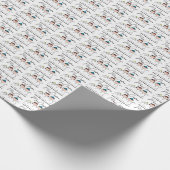 Erdnüsse | 3 Person Snowman Geschenkpapier (Ecke)