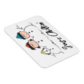 Erdnüsse | 3 Person Snowman Magnet (Rechte Seite)