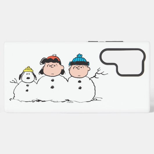 Erdnüsse | 3 Person Snowman Samsung Galaxy Hülle (Rückseite (Horizontal))