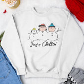Erdnüsse | 3 Person Snowman Sweatshirt