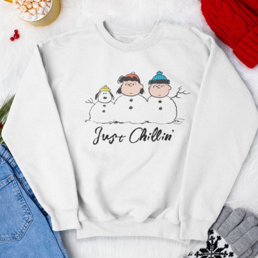 Erdnüsse | 3 Person Snowman Sweatshirt