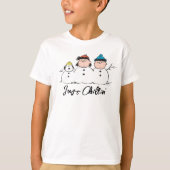 Erdnüsse | 3 Person Snowman T-Shirt (Vorderseite)