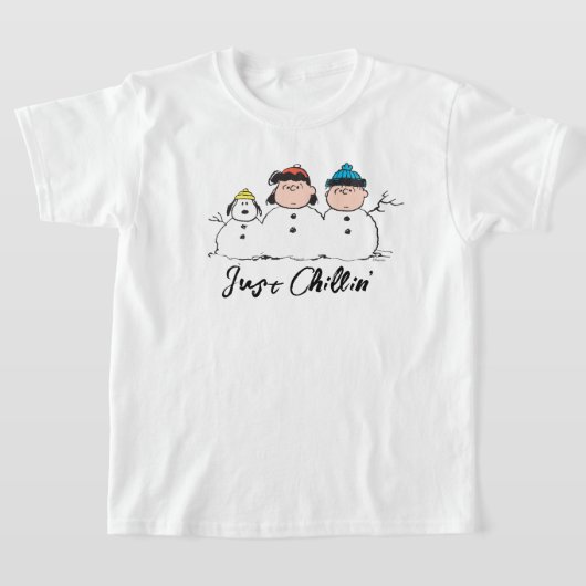Erdnüsse | 3 Person Snowman T-Shirt (Ablage )