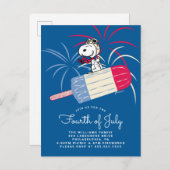 Erdnüsse 4. Juli Picknick Einladung Postkarte (Vorne/Hinten)