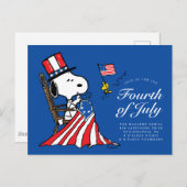 Erdnüsse 4. Juli Picknick Einladung Postkarte (Vorne/Hinten)