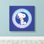 Erdnüsse | Abzeichen für Komfort und Sicherheit Bl Leinwanddruck (Insitu (Holzboden))