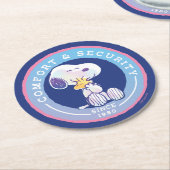 Erdnüsse | Abzeichen für Komfort und Sicherheit Bl Runder Pappuntersetzer (Angewinkelt)