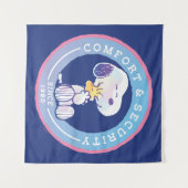 Erdnüsse | Abzeichen für Komfort und Sicherheit Bl Wandteppich (Vorderseite (Horizontal))