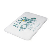 Erdnüsse | Alaska die letzte Grenze Badematte (Schrägansicht)