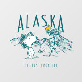 Erdnüsse | Alaska die letzte Grenze Fensteraufkleber (Blatt)