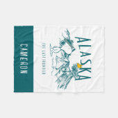 Erdnüsse | Alaska die letzte Grenze Fleecedecke (Vorderseite (Horizontal))