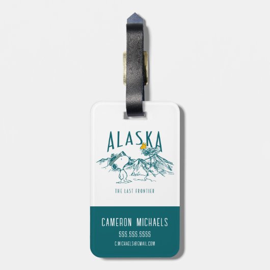 Erdnüsse | Alaska die letzte Grenze Gepäckanhänger (Rückseite vertikal)