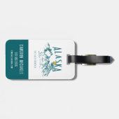 Erdnüsse | Alaska die letzte Grenze Gepäckanhänger (Rückseite horizontal)