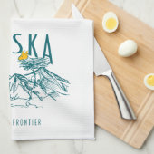 Erdnüsse | Alaska die letzte Grenze Geschirrtuch (Viertel Falte)