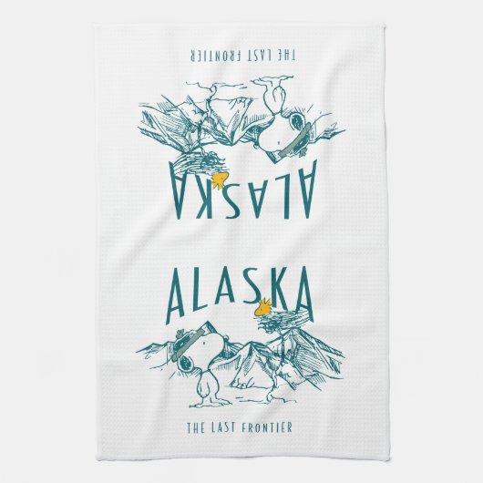 Erdnüsse | Alaska die letzte Grenze Geschirrtuch (Vertikal)