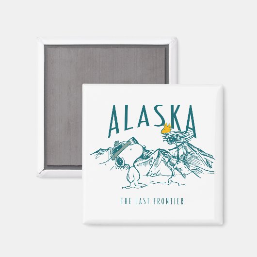 Erdnüsse | Alaska die letzte Grenze Magnet (Vorderseite/Rückseite)
