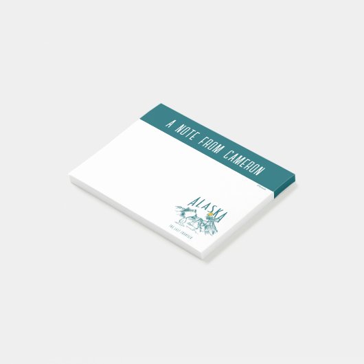 Erdnüsse | Alaska die letzte Grenze Post-it Klebezettel (angewinkelt)