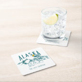 Erdnüsse | Alaska die letzte Grenze Rechteckiger Pappuntersetzer (Vor Ort)